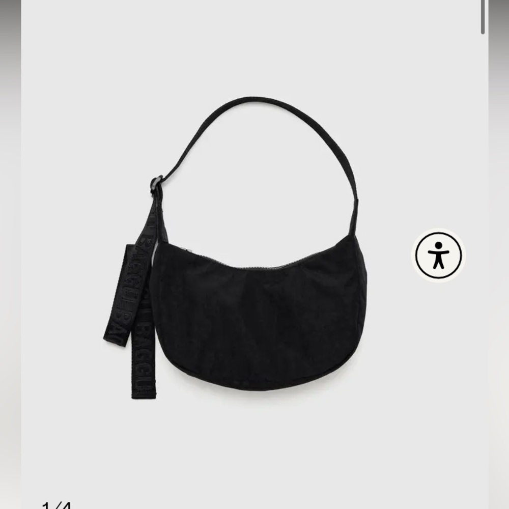 Small crescent bag- black NWT